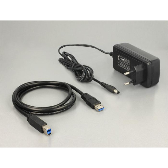 Delock USB 3.0 Dual Docking Station for 2 x SATA HDD / SSD with Clone Function