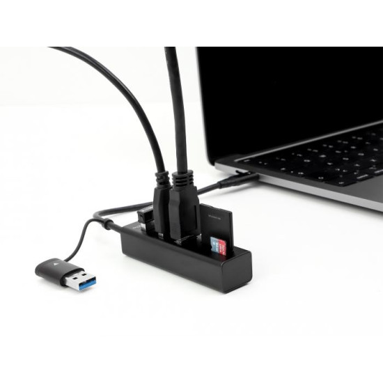 USB Хъб, 3 порта, DELOCK-63859