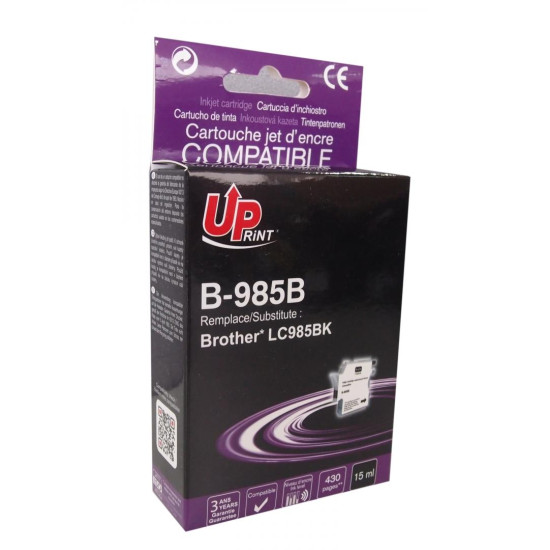 Ink cartridge UPRINT LC985, BROTHER, Black