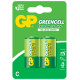 Zinc carbon battery GP  R14 14G-U2 GREENCELL  2 pcs.  1.5V