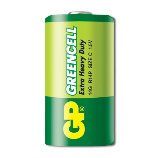 Zinc carbon battery GP  R14 14G-U2 GREENCELL  2 pcs.  1.5V