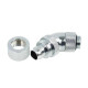 Alphacool HF 13/10 compression fitting 45° revolvable G1/4, Chrome