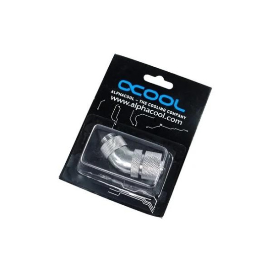 Alphacool HF 13/10 compression fitting 45° revolvable G1/4, Chrome