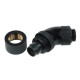 Alphacool 13/10 compression fitting 45° revolvable G1/4, Deep Black