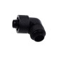 Фитинг Alphacool Eiszapfen, Удължител, 90°, 16/10mm, G1/4, Черен мат