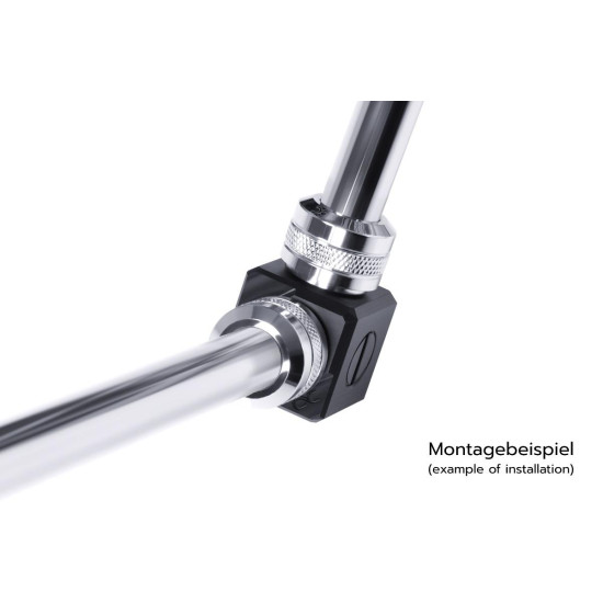 Alphacool Eiszapfen connection terminal 5-way G1/4 IT - Black Acetal