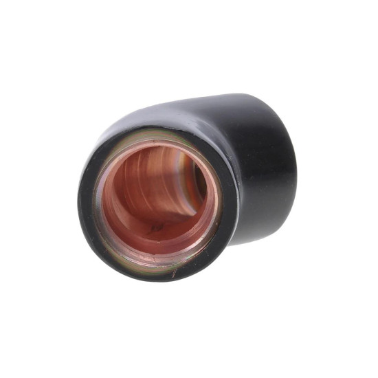 L-конектор Alphacool HF, Вътрешна резба G1/4 - G1/4, 45°, Черен мат