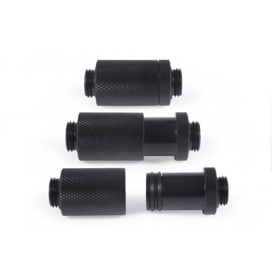 D-Plug Alphacool ES, 31.5mm, G1/4 AG auf G1/4 AG, Черен мат