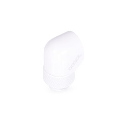 Въртящ се L-конектор Alphacool Eiszapfen, G1/4 AG auf G1/4 IG, Бял