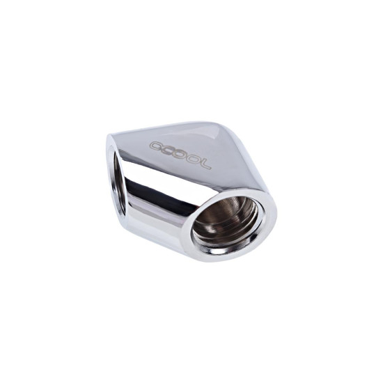 Alphacool Eiszapfen L-connector G1/4 inner thread to G1/4 inner thread - chrome