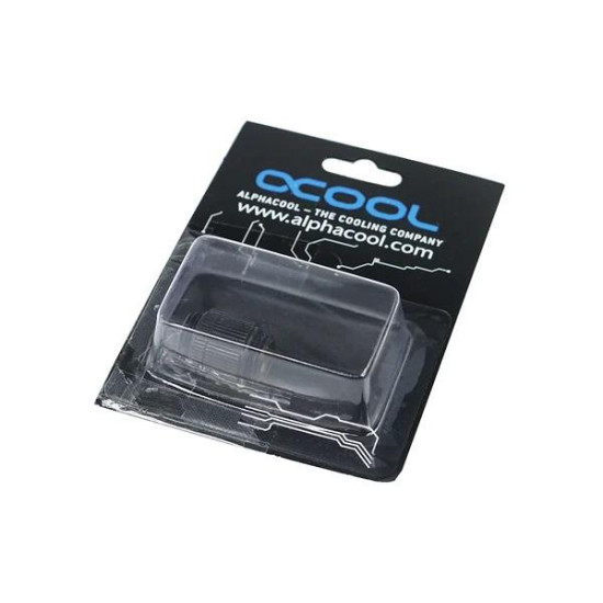 Адаптер Alphacool HF, Двоен нипел, G1/4 - G1/4, Въртящ се, Черен мат