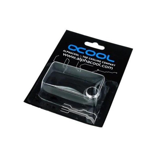 Адаптер Alphacool HF, Двоен нипел, G1/4 - G1/4, О-пръстен, Сребрист