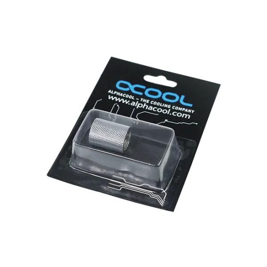 Муфа Alphacool, Вътрешна резба G1/4 AG - G1/4 AG, Хром