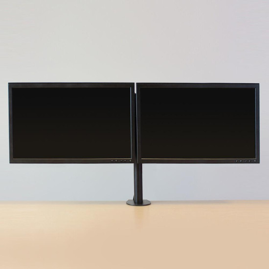 Monitor desk mount, 2 screens up to 32