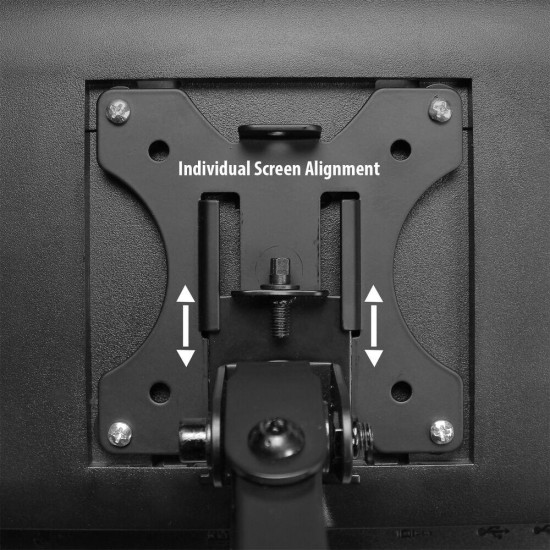 Monitor desk mount, 2 screens up to 32