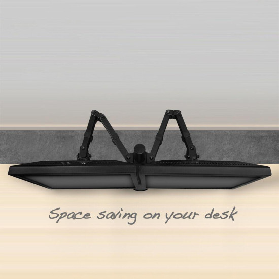 Monitor desk mount, 2 screens up to 32