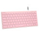 Keyboard FBX51C FSTyler, Bluetooth & 2.4G Wireless KB, Baby Pink