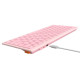 Keyboard FBX51C FSTyler, Bluetooth & 2.4G Wireless KB, Baby Pink