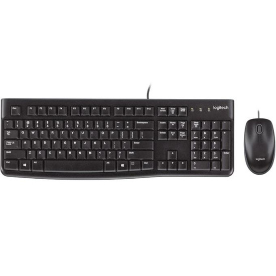 Kомплект клавиатура с мишка Logitech MK120 US-Layout - Черна