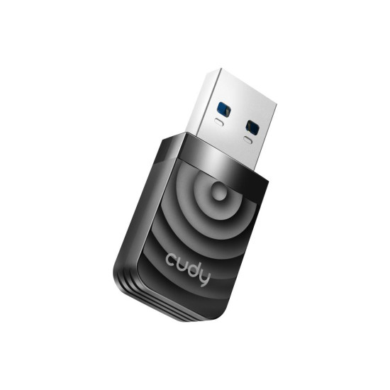 Wireless Nano Adapter Cudy WU1300S, USB 3.0, 2.4/5 Ghz, Antenna Gain 2dBi
