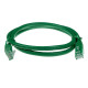 Green 2 meter U/UTP CAT6 patch cable with RJ45 connectors