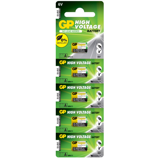 A11 alkaline battery 6V for remote /5br./pack price for 1 pc. / GP