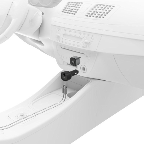 Hama Bluetooth Receiver for Cars, with 3.5 mm Plug and USB Charger