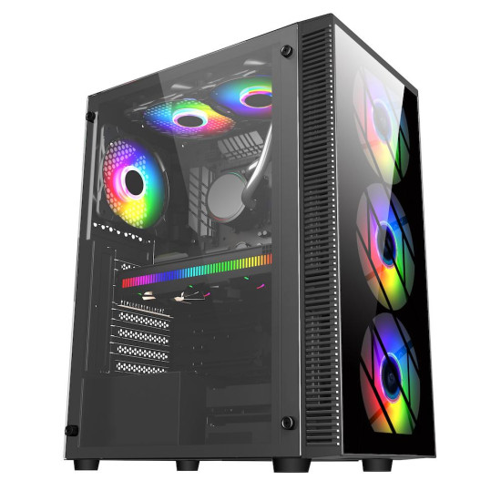 Case FSP CMT192 TG ATX Mid Tower, Black