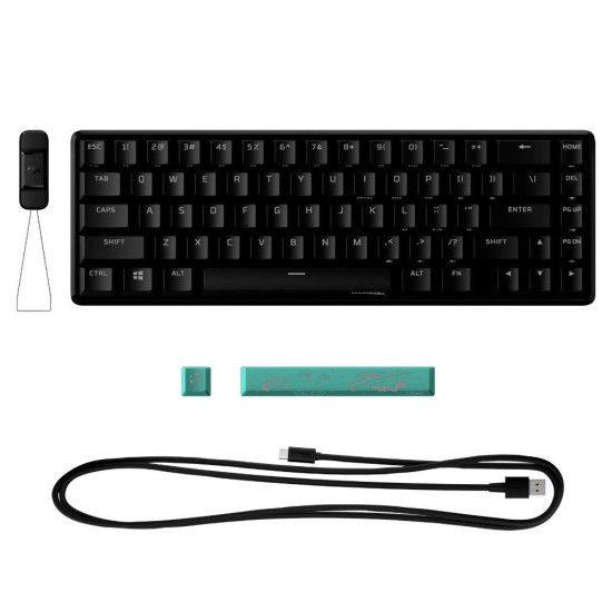 Gaming mechanical keyboard HyperX Alloy Origins 65, HyperX Aqua Switch