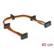 Delock Cable Power SATA 15 pin plug > 4 x SATA 15 pin receptacle 40 cm multicolour
