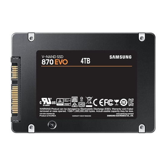SSD SAMSUNG 870 EVO SATA 2.5”, 4TB, SATA 6 Gb/s, MZ-77E4T0B/EU