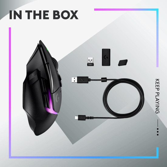 Gaming Mouse Logitech G502 X Plus Black Lightsync RGB