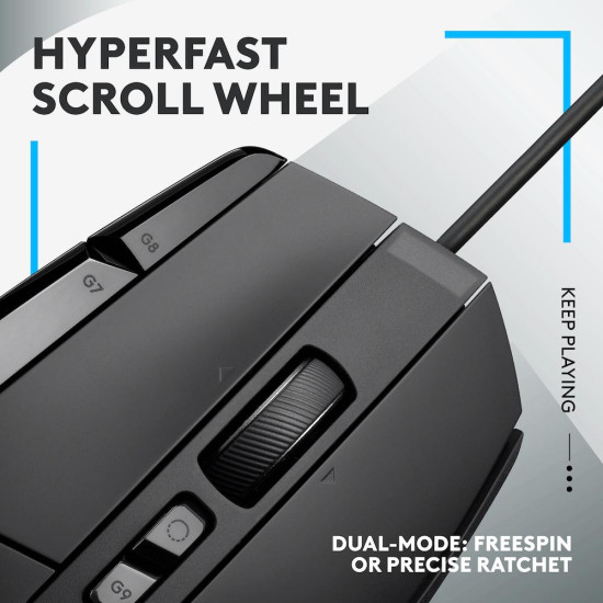Gaming Mouse Logitech, G502 X, Optical,  Wired, USB, Black