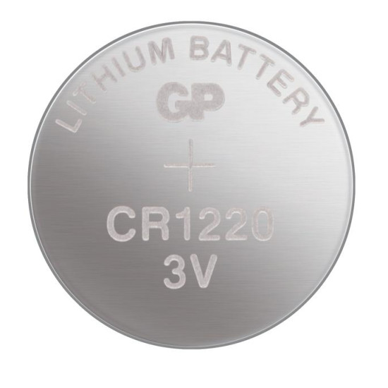 Lithium Button Battery GP CR-1220 3V  5 pcs in blister /price for 1 battery/