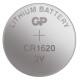 Lithium Button Battery GP CR-1620 3V 1pc. in blister  GP