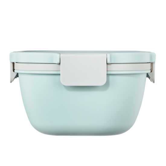 Xavax Salad Box To Go, Dressing Container, Topper 3 Compartments, Cutlery, 1.4 l