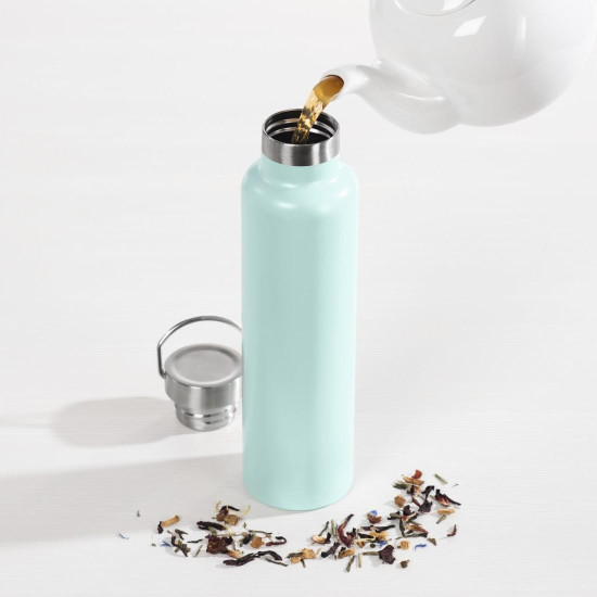 Xavax Drinking Bottle, 750 ml, Twist Closure, Leak-proof, Carbonated Drinks-safe, blue