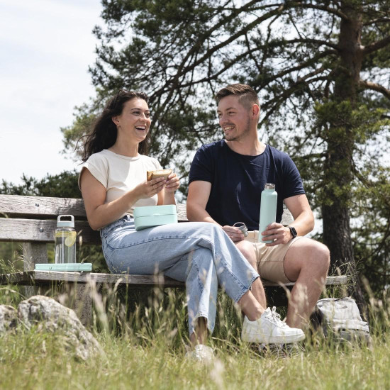 Xavax Drinking Bottle, 750 ml, Twist Closure, Leak-proof, Carbonated Drinks-safe, blue