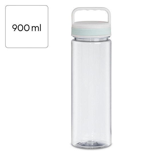 Xavax Drinking Bottle, 900ml, Leak-proof, Handle, Screw Cap, transparent