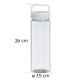 Xavax Drinking Bottle, 900ml, Leak-proof, Handle, Screw Cap, transparent