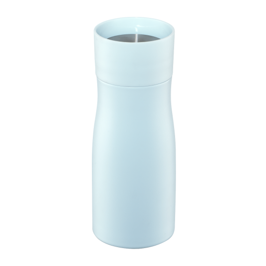 Xavax Thermal Mug, 400 ml, Insulated Mug To Go with Drinks Opening, pastel blue