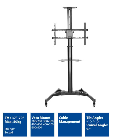 ACT, Mobile tv/monitor floor stand, 37