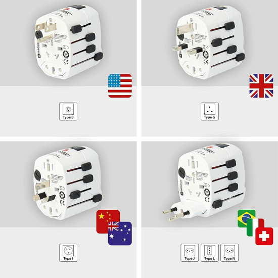 World Adapter SKROSS PRO Earthed 1103145, World
