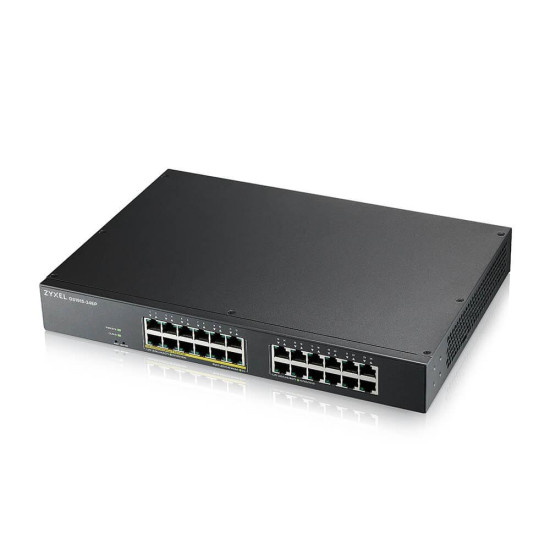 Switch 24-port ZyXEL GS1915-24EP, Gigabit, managed, standalone or Nebula management, rack mount, PoE