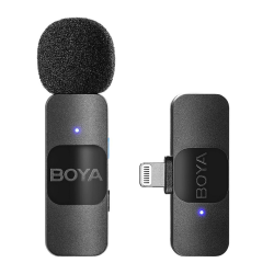 BOYA BY-V1 Wireless Lapel Microphone System, iOS