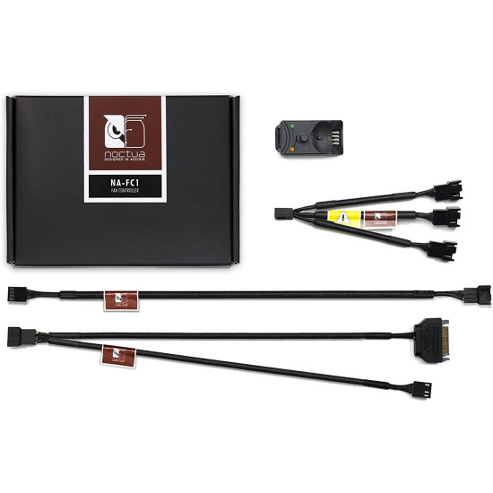 Noctua NA-FC1, 4-Pin PWM Fan Controller (Black)