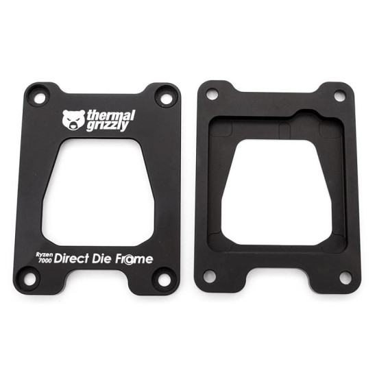 Монтажна рамка Thermal Grizzly Ryzen 7000 Direct Die Frame, Алуминий, Черен