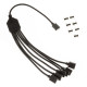 Кабел 1-6 сплтиер Kolink ARGB, 3 Pin 5V, 30 cm