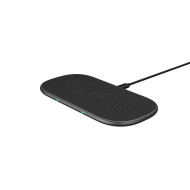 Wireless Dual Charging Pad RAPOO XC260, Qi, 7.5W/10W, Black