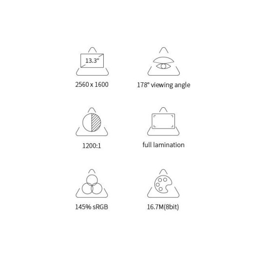 Graphic Display Tablet HUION Kamvas Pro 13, 13.3